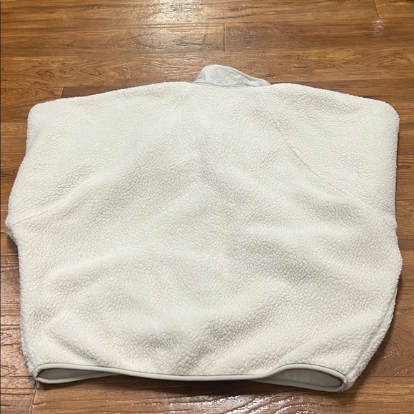 Free People Movement Ivory Sherpa Fleece Jacket with Zip Pockets - Picture 7 of 7